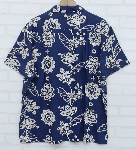 Blue ファッション RRL キャンプシャツ アロハシャツ サイズM