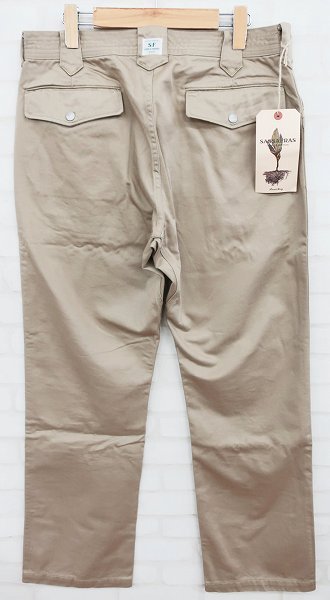 ササフラス　weed digger pants L サテン　ベージュ SASSAFRAS】 Weeds Digger Pants 