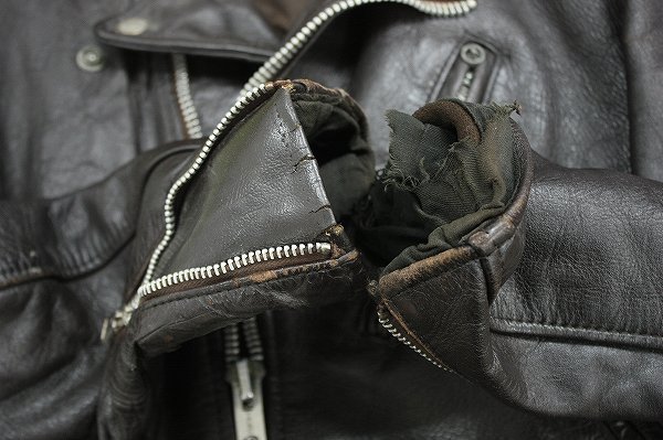ワンスター　schott leather jacket 黒牛タグ　サボテンタグ