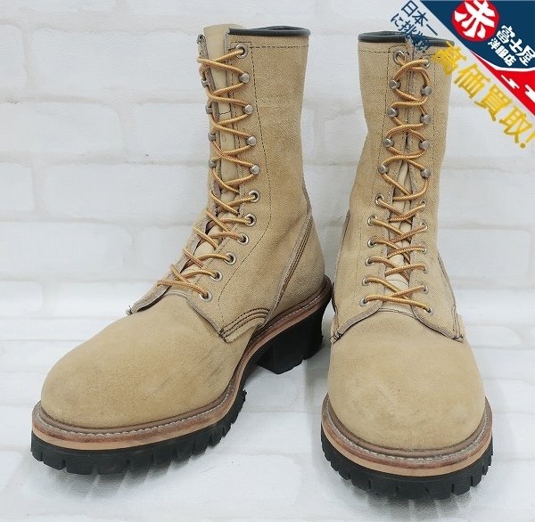 JK2S2624/レッドウイング PT91 8218 スエードロガーブーツ REDWING