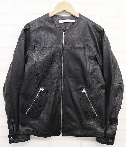 輝く高品質な 13AW ブルゾン レザー Laborer NONNATIVE レザー 