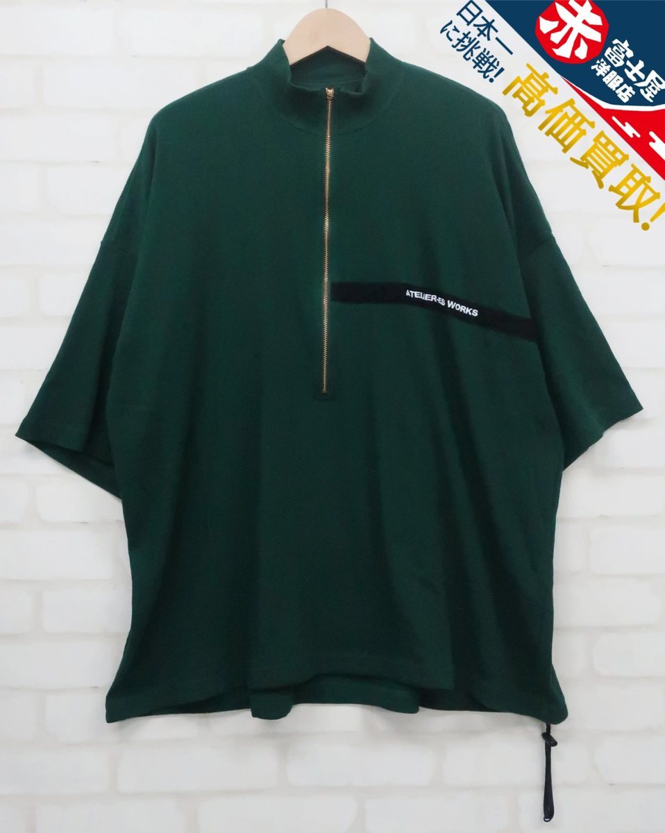 3T1673/ESSAY 18ss ハーフジップTシャツ エッセイ HALFZIP-SHIRT