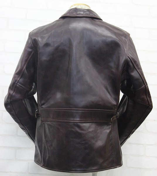 新品 エアロレザー ヘラクレス コードバン ライダース AEROLEATHER赤