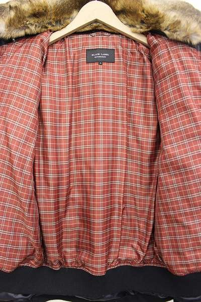 バーバリーブラックレーベル ダウン ライナー付き ネイビー BURBERRY