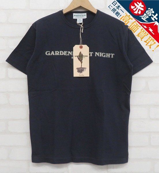 KH7T1341【クリックポスト対応】未使用品 SASSAFRAS Gardening At Night T 1/2 SF-211879 ササフラス 半袖Tシャツ