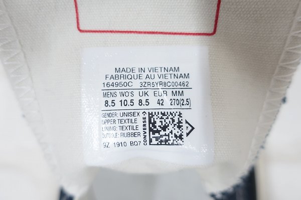 KH2S3420/新品 コンバース 164950C チャックテイラー70 OX CONVERSE