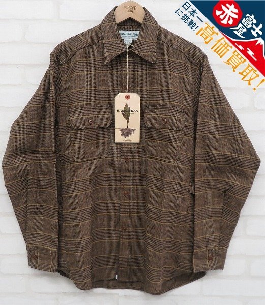 JK7T1359/未使用品 SASSAFRAS GARDENER SHIRT SF-211858 ササフラス ガーデナーシャツ