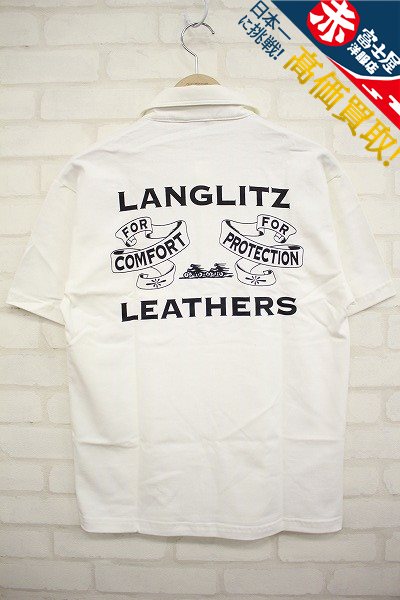 1T6443/新品 ラングリッツレザー 半袖ポロシャツ Langlitz Leathers