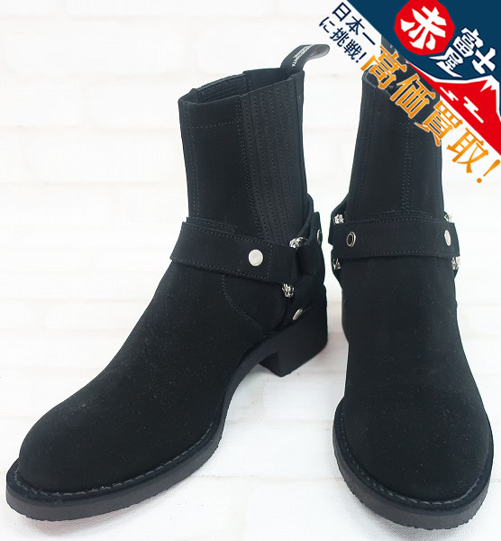 1S6318/未使用品 The SoloIst 18AW harness boots（suede）ソロイスト リングブーツ