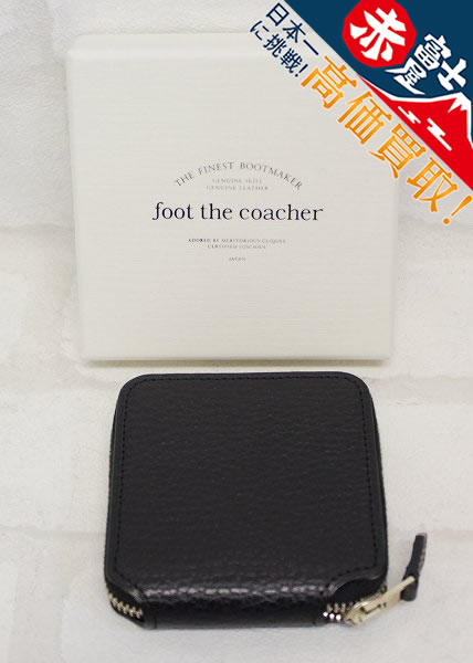 1A7679/未使用品 footthecoacher SQUARE WALLET SMALL フットザコーチャー スクエアウォレットスモール コインケース 財布