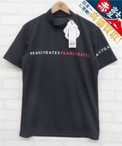 8T8697/未使用品 PEARLY GATES 半袖ストレッチメッシュモックネックTシャツ パーリーゲイツ