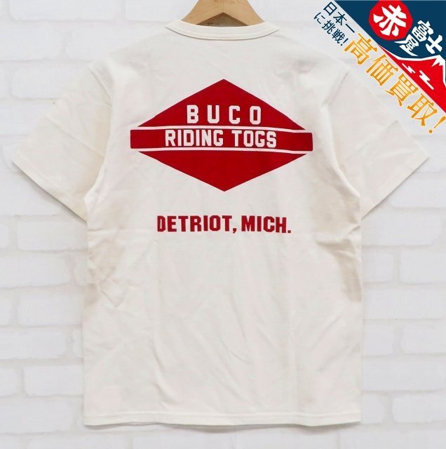 JK8T2204【クリックポスト対応】未使用品 THE REAL McCOY'S BUCO RIDING TOGS 半袖Tシャツ BC20002 リアルマッコイズ