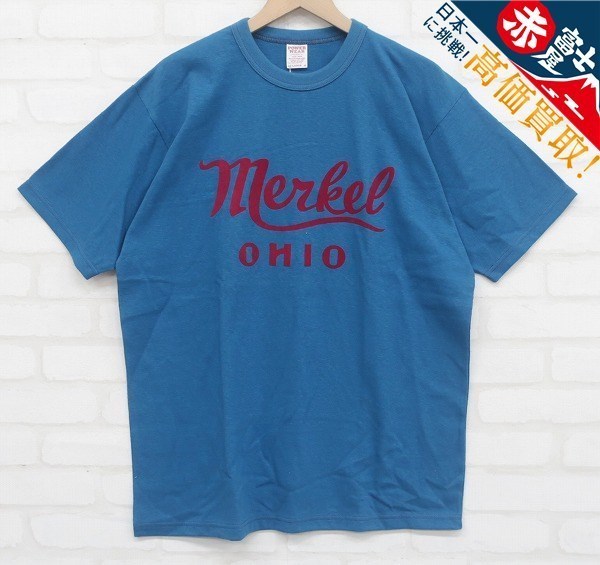 KI5T9592【クリックポスト対応】未使用品 フリーホイーラーズ HOME of U.S. SERIES Merkel 半袖Tシャツ FREEWHEELERS