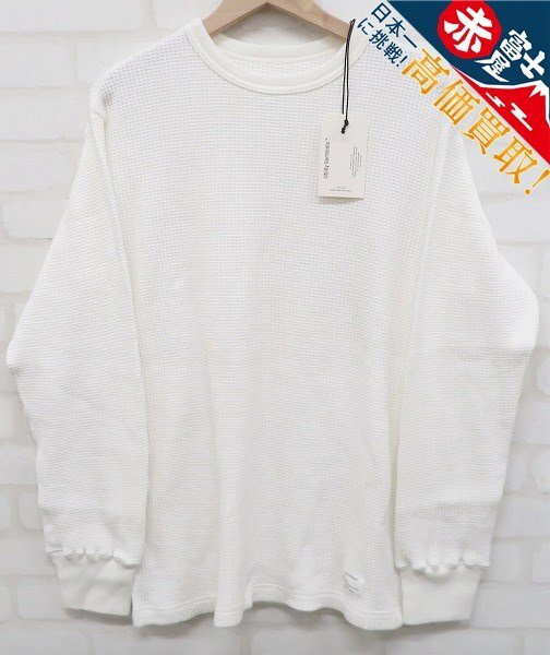 JK8T5336/未使用品 Utility Garments BIG WAFFLE CREW NECK ユーティリティガーメンツ ビッグワッフル サーマルTシャツ