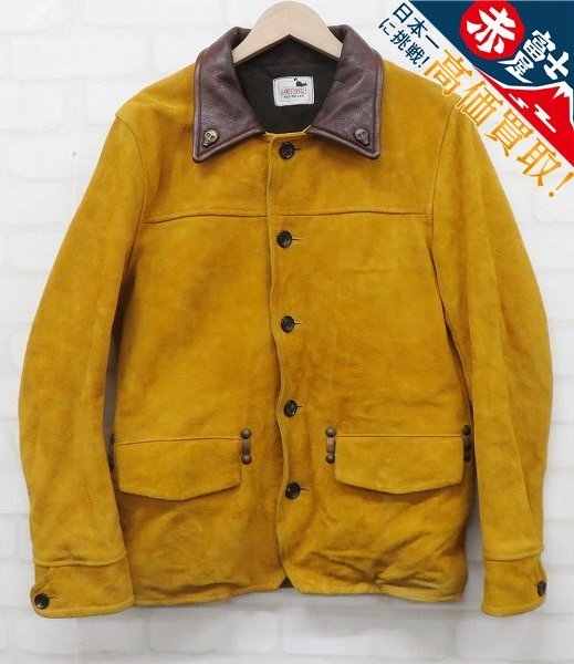 KH3J2668/GANGSTERVILLE 30s CAR COAT SUEDE ギャングスタービル スエードカーコート