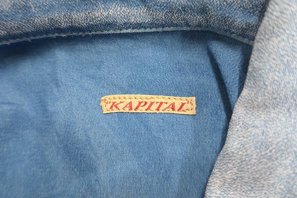 SU5T5134/KAPITAL 藍染レーヨンシャツ キャピタル赤富士屋洋服店