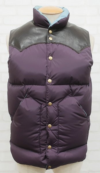 2J5852/ロッキーマウンテン レザーヨークダウンベスト RockyMountain