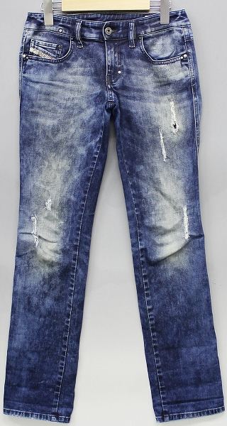 ディーゼル LHELA ダメージ加工ストレッチデニム DIESEL