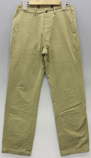 ヘラーズカフェ USARMY カーキツイルパンツ HELLER'SCAFE