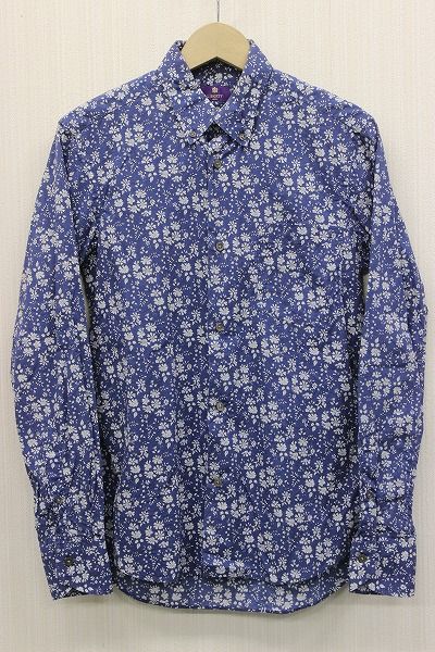 未使用品 LIBERTY BDリバティプリントシャツ