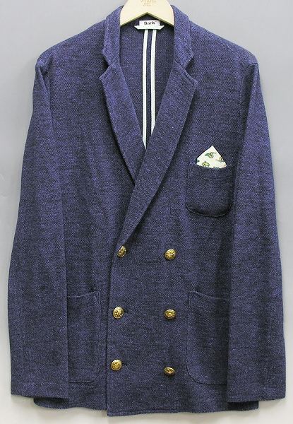 Bark リネン混ニットジャケット バーク