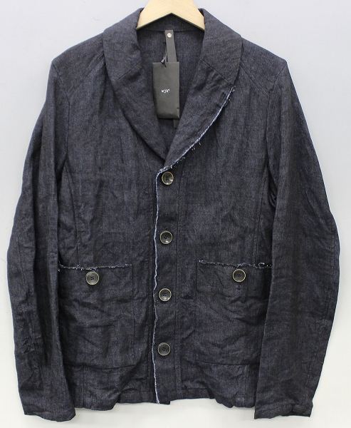 未使用品 wjk MIX US NAVY JK リネン ジャケット