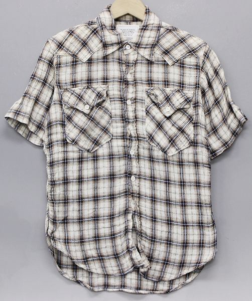 FOBファクトリー チェックウエスタンシャツ