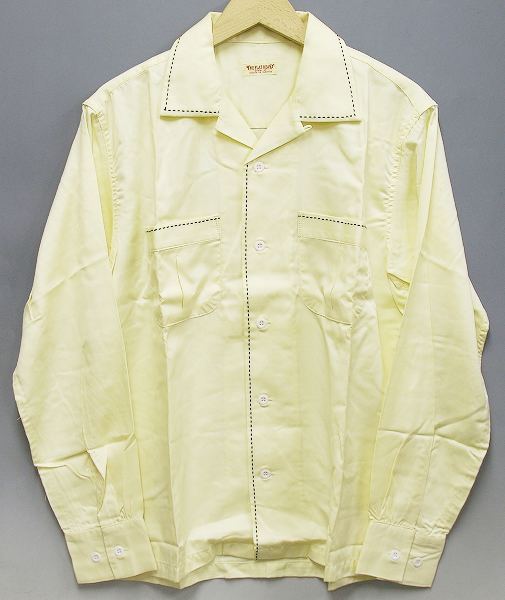 フラットヘッド ハンドステッチレーヨンシャツ