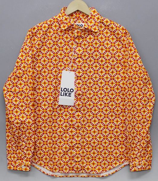 新品 LOLO LIKE クローバープリントシャツ ロロライク