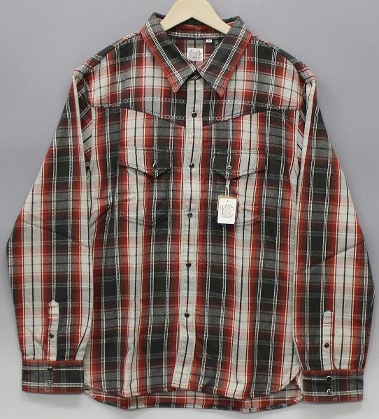 新品 フラットヘッド GLORYPARK ヘビーネルシャツ