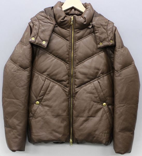 トミーヒルフィガー フェイクレザーダウンジャケット