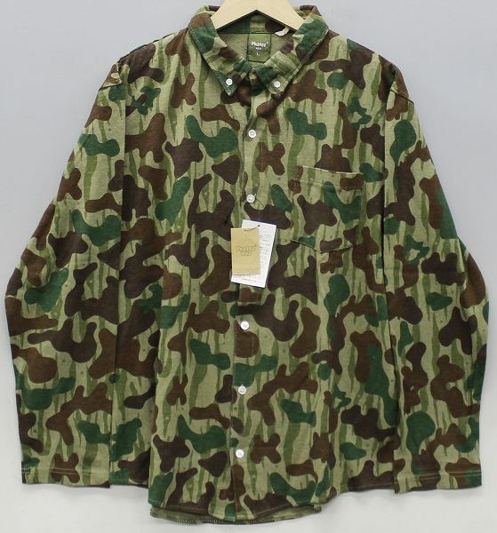 新品 PHATEE SOFT SHIRTS 迷彩柄BDシャツ ファッティー